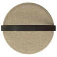 thumbnail image 4 of Simpli Home Ramsay 16 inch Wide Contemporary Irregular Footstool in Taupe Linen Look Fabric, Fully Assembled, 4 of 14