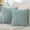 Light Blue, variant on Chenille Soft Throw Pillow Covers 18x18 Set of 2, Farmhouse Velvet Pillow Covers, Decorative Square Pillow Covers with Stitched Edge for Couch Sofa Bed