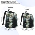thumbnail image 2 of Disketp Floral Angelic White Wings Mochila de Lona Estampada, Mochila Escolar de Viaje Ligera para Estudiantes y Portátil-Small, 2 of 5