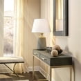 thumbnail image 2 of Jamie Young Co Kai 19" Transitional Leather & Iron Bench in Gray/Black, 2 of 7