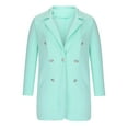 thumbnail image 5 of Lilgiuy Womens Warm Faux Coat Cardigan Winter Solid Long Sleeve Outerwear(Light Blue,6) Winter Clothes for 2022, 5 of 5