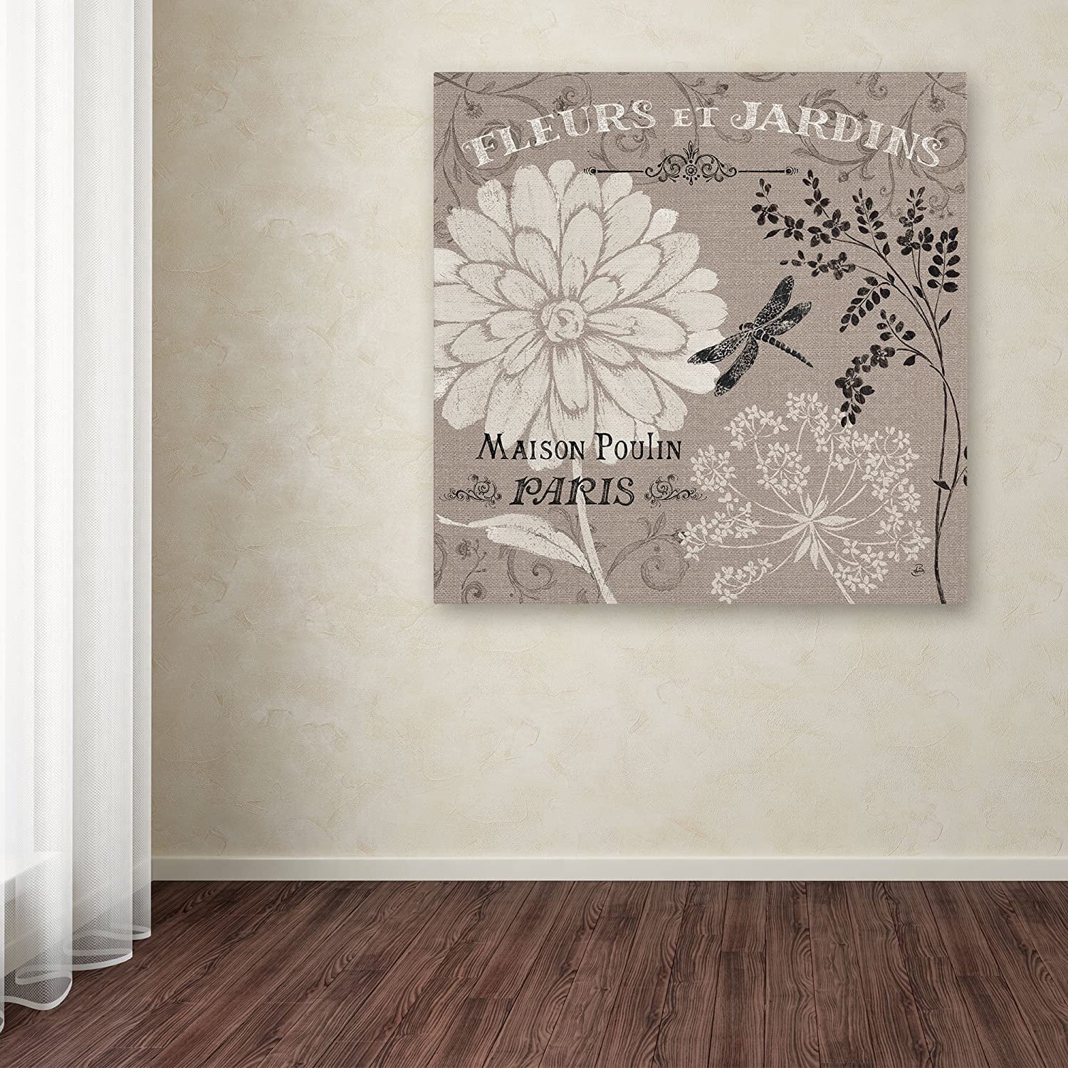 Trademark Fine Art "French Linen Garden II" Canvas Art by Daphne Brissonnet