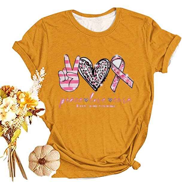 Fiudx Ofertas Flash Del Día Solo En Línea Camiseta de Manga Corta Holgada con Cuello Redondo y Estampado Informal a La Moda para Mujer