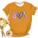 thumbnail image 1 of Fiudx Ofertas Flash Del Día Solo En Línea Camiseta de Manga Corta Holgada con Cuello Redondo y Estampado Informal a La Moda para Mujer, 1 of 4