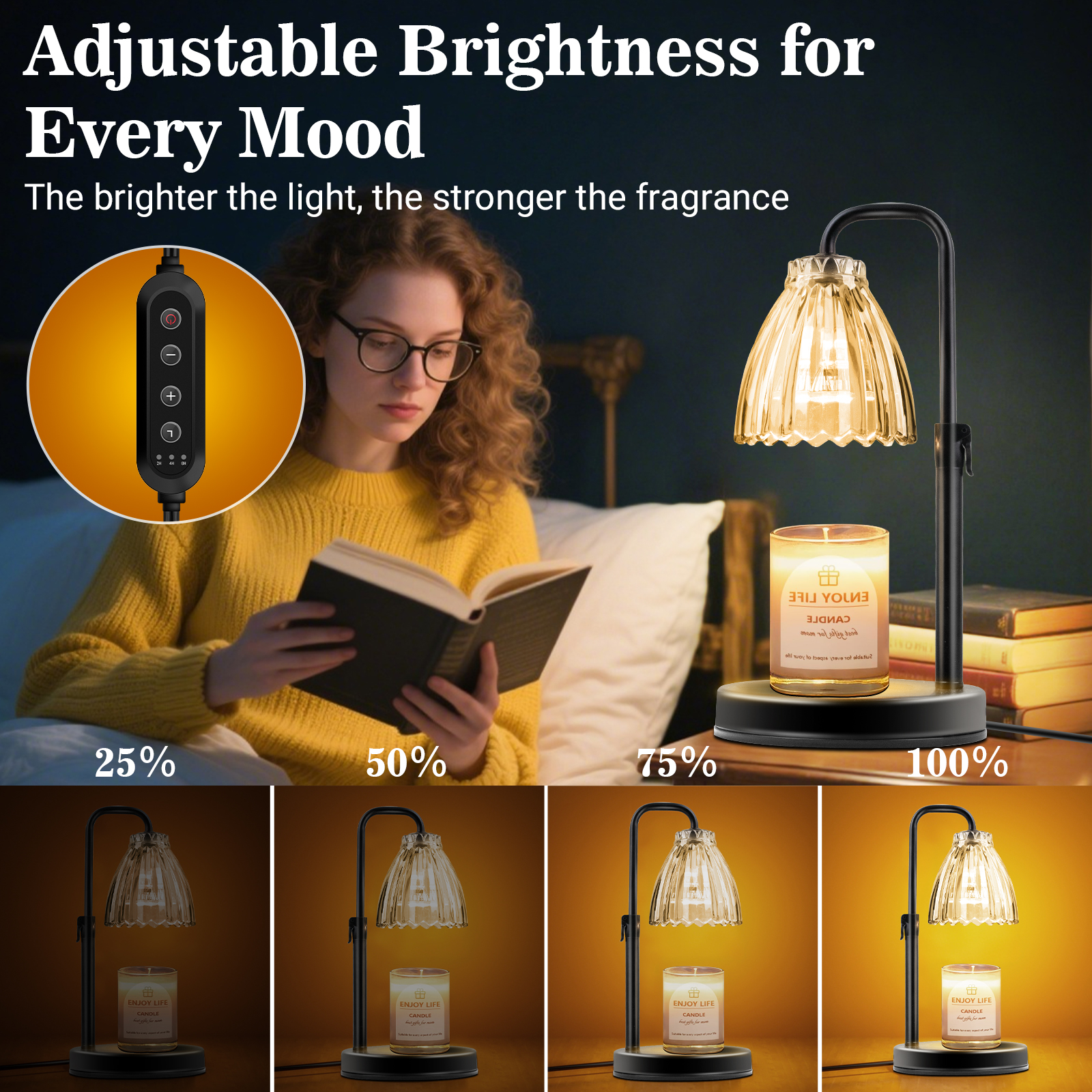 DAYBETTER Candle Warmer Lamp with Timer photo 3