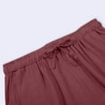 thumbnail image 7 of Dxzfnsa Women's Wide Leg Sweatpants Straight Leg Lowrise Sweat Pants Drawstring Elastic Low Waist Pants with Pockets Hiking Pants Women(Wine,S-5XL), 7 of 7