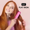 thumbnail image 2 of Terviiix 1.5'' Wide Flat Iron Hair Straightener, Ceramic Straightening Irons for Thick Hair, Pink, 2 of 6