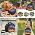 thumbnail image 6 of Bulopur Fire Tractor Boys 17" Backpack Set, 4 Piece School Bag with Lunch Box, Water Bottle Sleeve and Pencil Case, Cool Lightning Farm Tractor Bookbag for Kids, 6 of 8