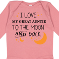thumbnail image 4 of Inktastic I Love My Great Auntie To The Moon and Back Boys or Girls Long Sleeve Baby Bodysuit, 4 of 5