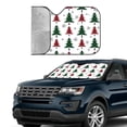 thumbnail image 3 of Kdxio Buffalo Plaid Christmas Trees Print Front Windshield Sun Shade,Folding Auto Sunshade for Car Truck SUV-Medium, 3 of 7