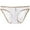 White, variant on Men's Underwear Ultrathin Mesh Triangle Transparent Panties Breathable, L, White