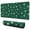 Green Christmas Snowflake, variant on Long Mouse Pads for Desk,Christmas Tree and House Pattern Desk Mats on Top Of Desks, Desk Mouse Pad Extra Large with 3mm Non-Slip Base and Stitched Edge for Gaming,Office,Work,Home 31.5x11.8in