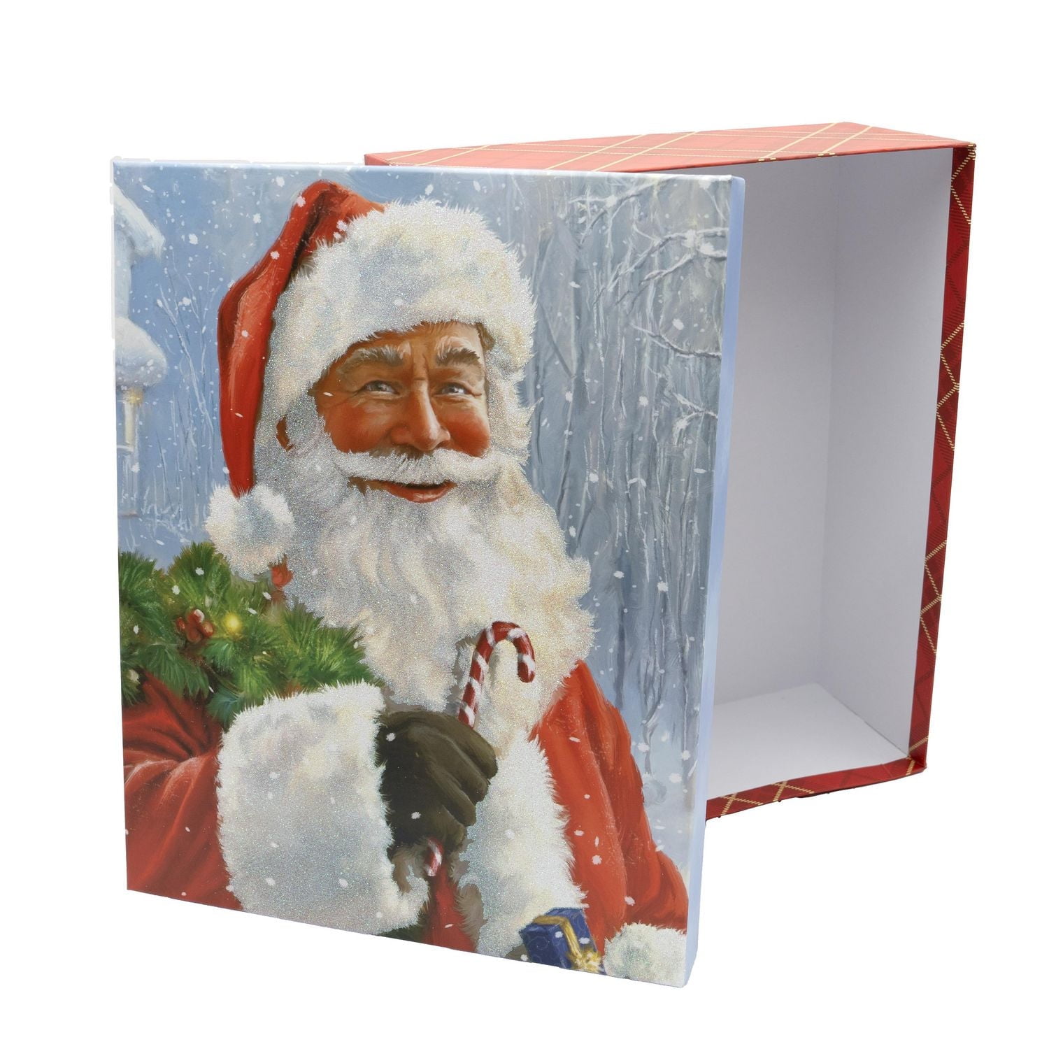 Holiday Time Boîte-cadeau du jumbo Santa Boîtier de configuration en papier rigide