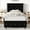 Black, variant on 4 EVER WINNER Full Bed Frame, PU Leather Upholstered Platform Bed Frame with Diamond Tufted Headboard and Wingback, White