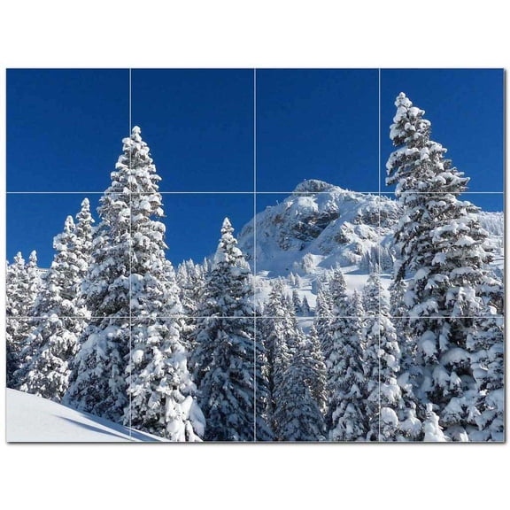 Trees Forest Ceramic Tile Mural Kitchen Backsplash Bathroom Shower 401714-M43