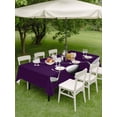 thumbnail image 5 of 60x84 Inch Outdoor Tablecloth with Umbrella Hole Zipper Rectangle Golf Ball Club Rectangular Tablecloths Outside Waterproof Sports Abstract Vintage Purple Patio Table Cloth Cover for Picnic Party, 5 of 8