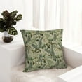 thumbnail image 5 of Wukai Tropical Plants Green Premium Polyester Fleece Pillow Covers with Hidden Zipper Closure,Luxuriously Soft and Durable-12"x12", 5 of 7
