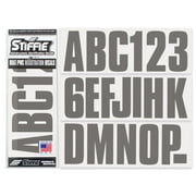 STIFFIE Uniline Carbon 3" Alpha-Numeric Identification Custom Kit Registration Numbers & Letters Marine Stickers Decals for Boats & Personal Watercraft PWC
