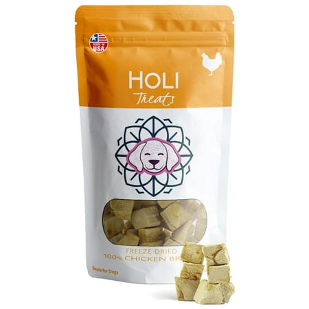 UPC: 0850020648139 | HOLI – Chicken Breast Freeze Dried Single Ingredient Dog Treats – Made in USA Only – 100% All Natural