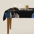 thumbnail image 4 of Halloween Tablecloth Rectangle Table, halloween cool skull Waterproof Outdoor Indoor Picnic Table Cover, Table Cloth for Rectangle Tables for Dining/Party/Buffet 60x90in, 4 of 6