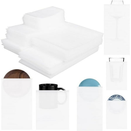 1 Set 250Pcs 5 Sizes Moving Dishes Packing Kit Cushion Foam Pouches Plate Packing Sleeves for Moving Foam Packing Sheets for Packing Dishes China Plate Shipping Packaging Cushioning Supplies