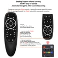 thumbnail image 4 of Voice Remote Control Gyroscope Backlight 2.4G Wireless Controller USB 17 Keys Smart Replacement Battery Operated for Office G10S PRO, 4 of 7