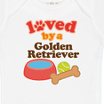 thumbnail image 4 of Inktastic Golden Retriever Loved by a Boys or Girls Baby Bodysuit, 4 of 5
