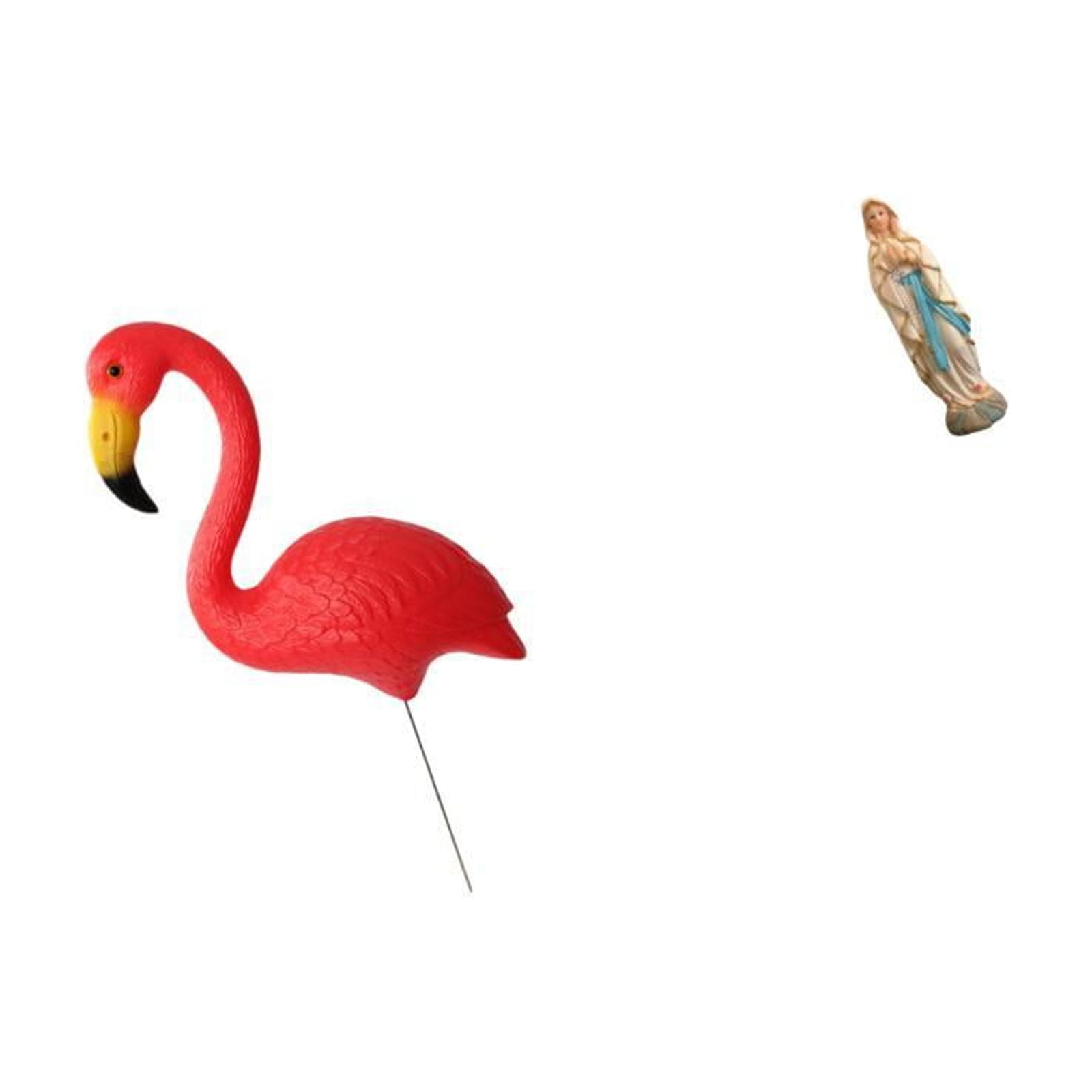 Miulika Flamingo Garden Sculpture Blessed Fairy Ornament Decorative Yard Art Figurine Spring Holiday Resin Jesus
