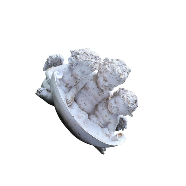 relayinert Angels Garden Statue Sculpture for Landscape Poolside Bowl Bird Feeder Areas