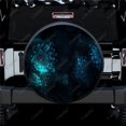 thumbnail image 2 of Dark Abstract Flower Polyester Universal Spare Wheel Tire Cover Custom Tire-Covers for Trailer RV SUV Truck Camper, 2 of 5