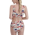 thumbnail image 5 of High Waisted Bikini Sets For Women, Colorful Mushrooms (2) Swimsuits Tummy Control, Two Pieces Bathing Suit, 5 of 8