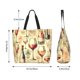 thumbnail image 5 of Disketp Wine Bolsa Tote Estampada para Mujer, Bolso de Hombro y de Mano para Compras y Viajes, 5 of 8