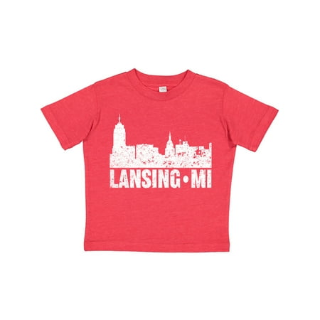 

Inktastic Lansing Skyline Grunge Gift Toddler Boy or Toddler Girl T-Shirt