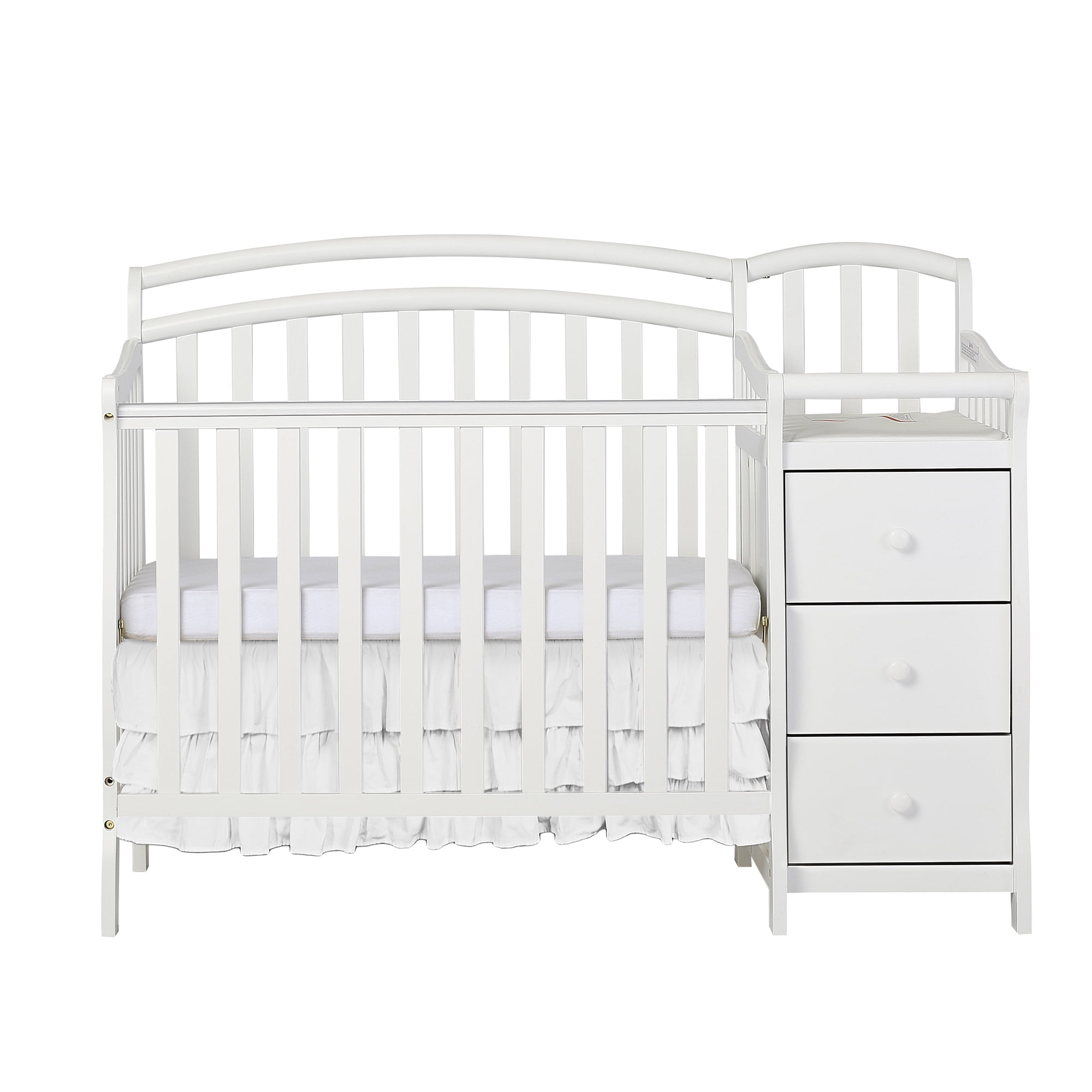 crib with changing table walmart