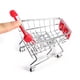 thumbnail image 4 of Loro juguete periquito periquito cacatúa herramienta de crecimiento de inteligencia carrito de compras de supermercado rojo, 4 of 5