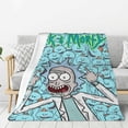 thumbnail image 3 of Manta de felpa suave y cómoda de Rick y Morty, manta de franela cálida y ligera para sofá cama de 50 x 40 pulgadas, 3 of 8