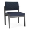 thumbnail image 1 of Fauteuil d'Accueil en Acier Lenox pour Invité / Acier Charbon / Bleu / Bleu, 1 of 5