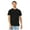 Solid Blk Blend, variant on Bella + Canvas 3201 FWD Fashion Men's Heather CVC Raglan T-Shirt