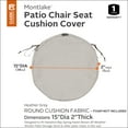 thumbnail image 3 of Classic Accessories 15"x2" Grey Patio Cushion Slipcover, Montlake, 3 of 18