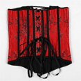 thumbnail image 2 of Women's Red Corsets Women's Red Oriental Lace Floral Overbust Corset, 2 of 5