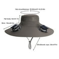 thumbnail image 3 of Wide Solar Fan Outdoor Fishing Hat Men Sun Hat with Solar Fan Fishing Hats 3 Speed Adjustable Fan Hat, 3 of 7