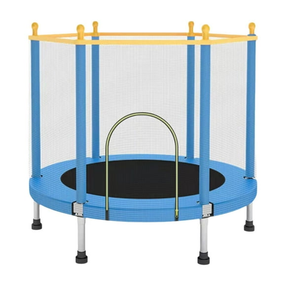 Siruishop Kids Trampoline 55.12'' for Children Jumping Bed for Yard Playground Fitness blue