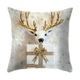 thumbnail image 2 of Funda de almohada navideña de 45 x 45 cm, decoración navideña para sofá y cama | Funda de almohada festiva de poliéster multicolor con cremallera oculta | Funda de cojín lavable de fácil cuidado, 2 of 6