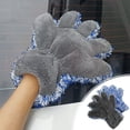 thumbnail image 1 of Accesorios para coche, guantes de lavado de coche gruesos de cinco dedos, guantes de limpieza de coche absorbentes de doble cara, suministros de limpieza de terciopelo, guantes de limpieza para el hog, 1 of 7