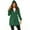 Grass green, variant on Womens Raincoat Lightweight Hooded Long Raincoat Outdoor Breathable Rain Jackets w/6 color S-2XL
