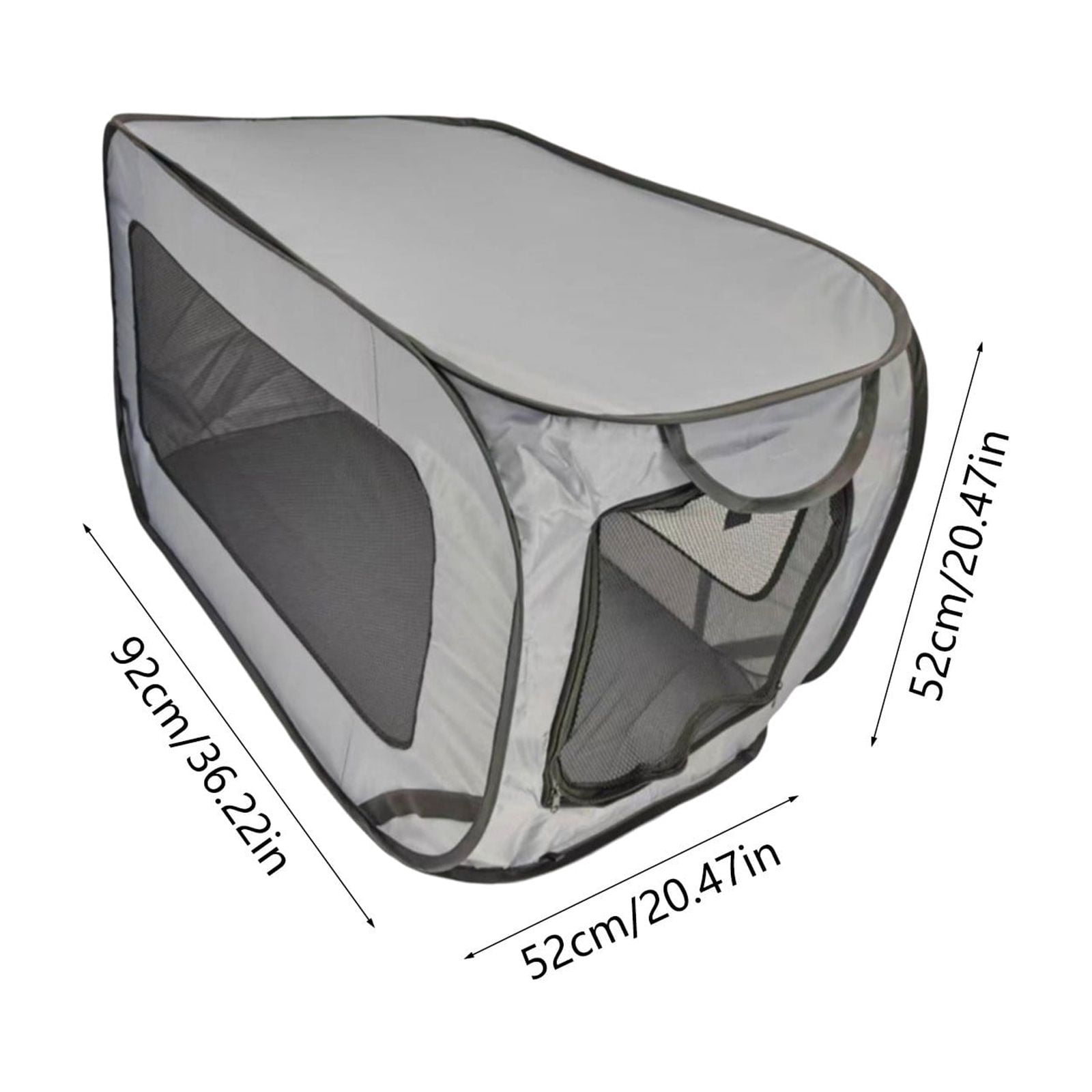Pop‑Up Foldable Pet Playpen, 20x36x20in Portable Collapsible Dog Crate Cat Cage, Outdoor & Car‑Use Soft‑Sided Kennel For Small‑Medium Pets