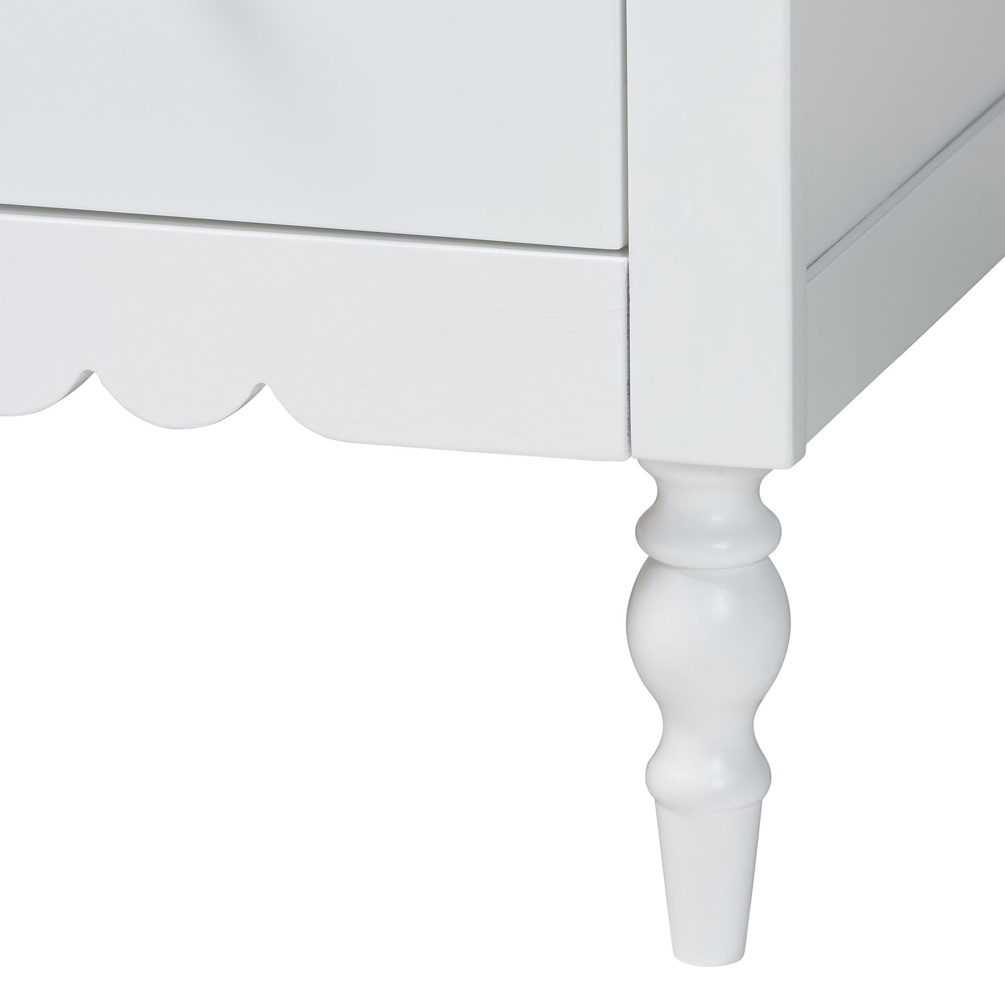 Baxton Studio Roni Modern Dresser, 7-Drawer, White