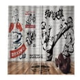 thumbnail image 3 of Cortinas con paisaje 3D, 2 paneles/juego, para sala de estar y dormitorio Boxeo, 3 of 7