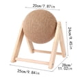 thumbnail image 2 of Sisal Cat Scratching Pad, Durable Indoor Cat Activity Toy, Self Play Scratcher for Exercise, Nail Maintenance and Boredom Relief, 2 of 2