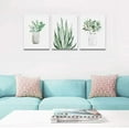 thumbnail image 6 of farmhouse Wall Art painting for dining room bathroom Abstract Canvas art family Wall decor for Bedroom kitchen Wall Decoration Living Room decor art Green Leaf pictures Artwork for home walls 3 piece, 6 of 6